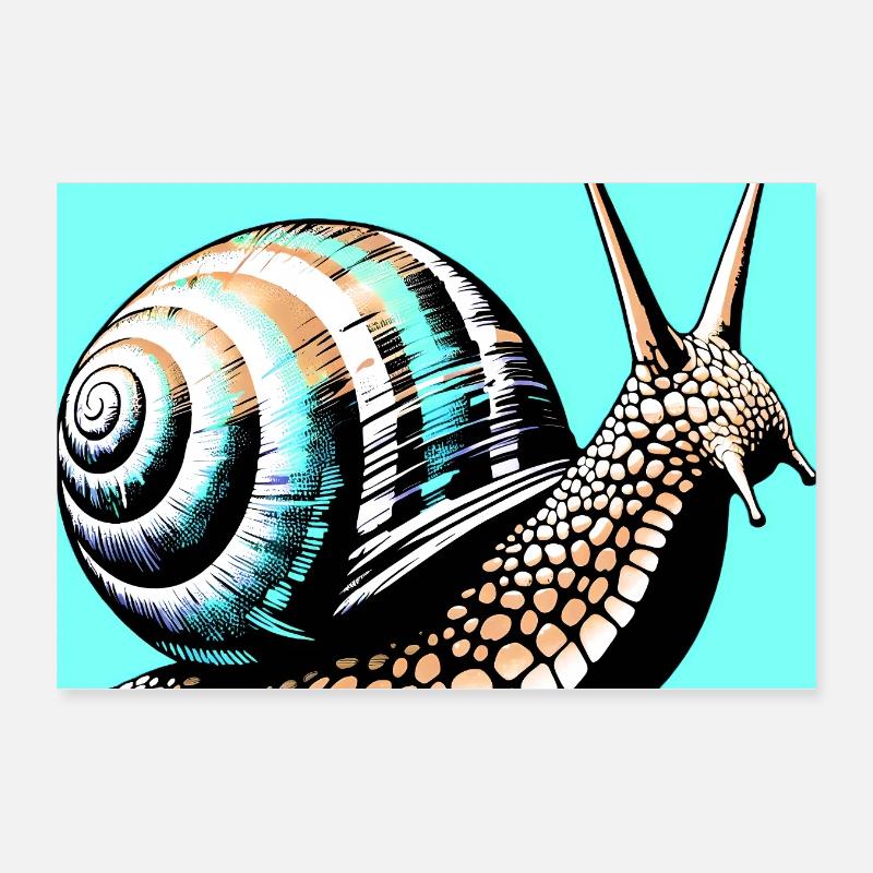 Escargot Poster 30 x 20 cm