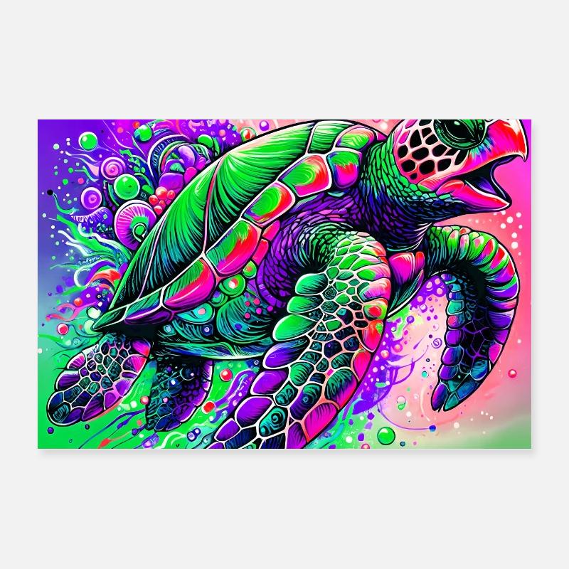 tortue Poster 30 x 20 cm