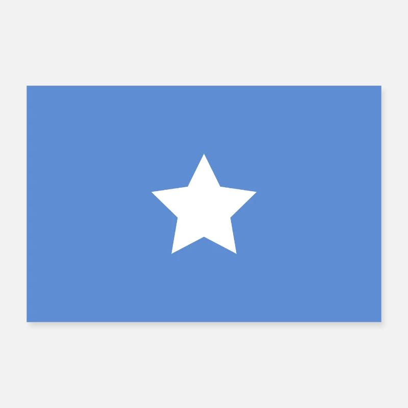 Drapeau somalien Poster 30 x 20 cm