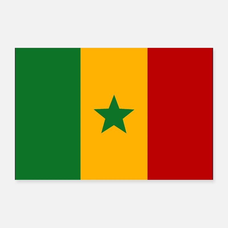 drapeau du Sénégal Poster 30 x 20 cm