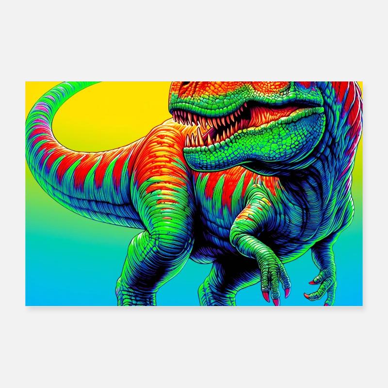 dinosaur Poster 12" x 8" (30x20 cm)
