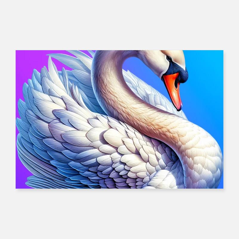 Schwan Poster 30x20 cm