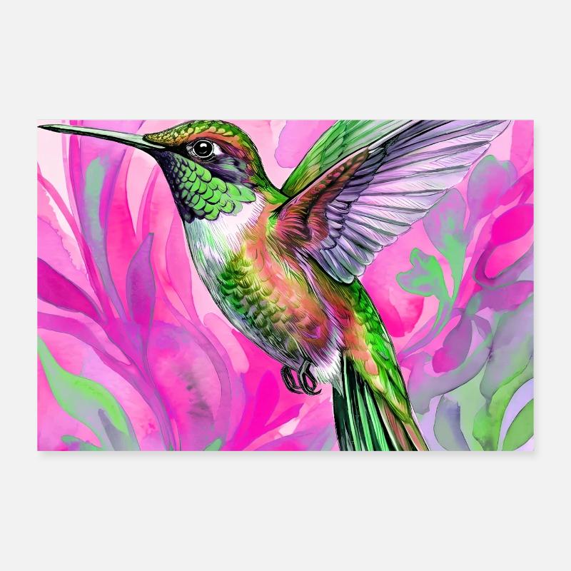 colibri Poster 30 x 20 cm