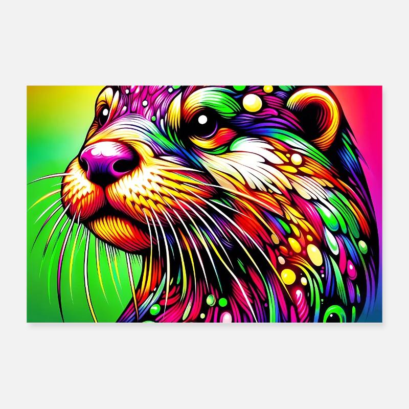 loutre Poster 30 x 20 cm