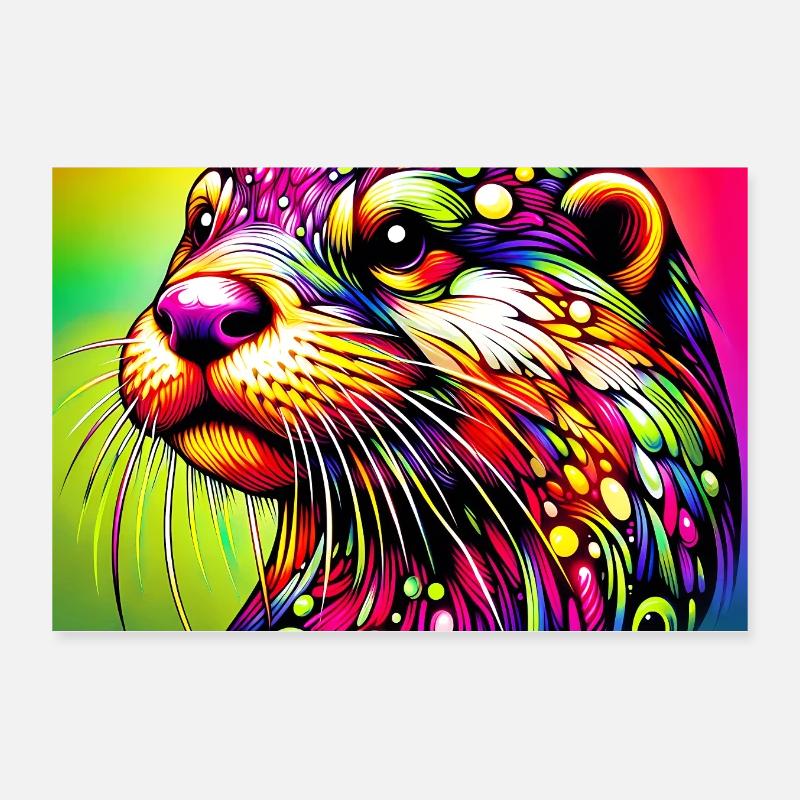 loutre Poster 30 x 20 cm