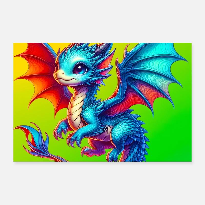 Drache Poster 30x20 cm