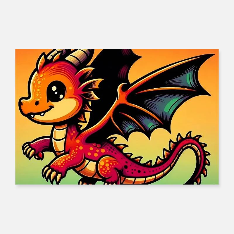 dragon Poster 30 x 20 cm