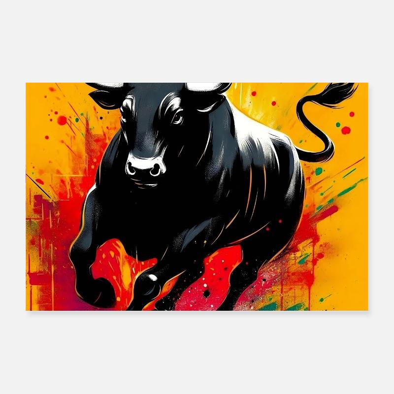 Stier Poster 30x20 cm