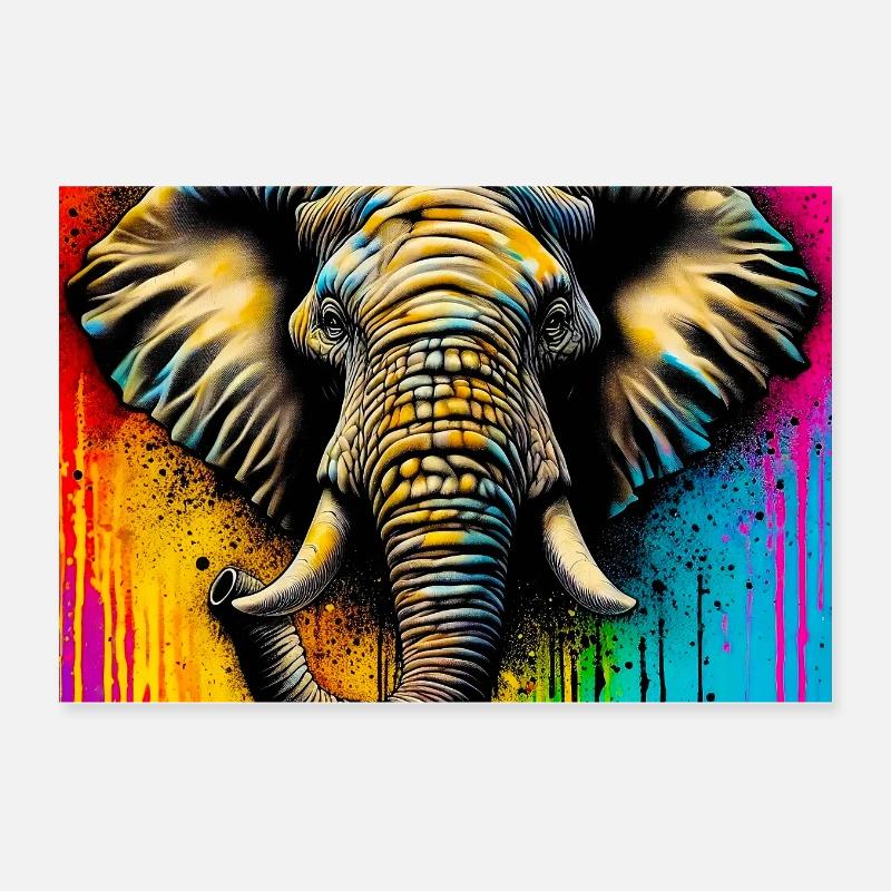 Elefant Poster 30x20 cm