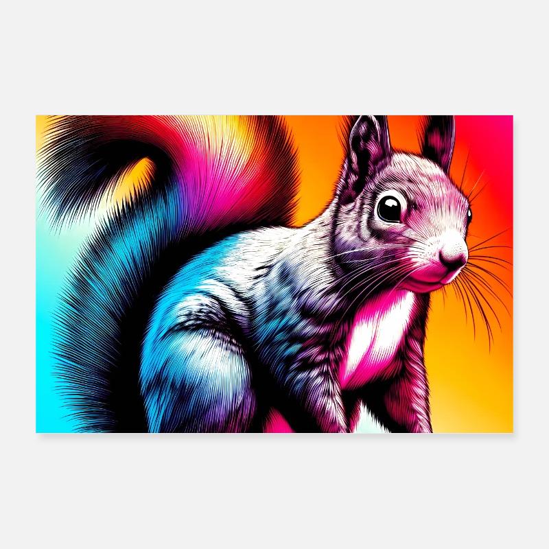 Eichhörnchen Poster 30x20 cm