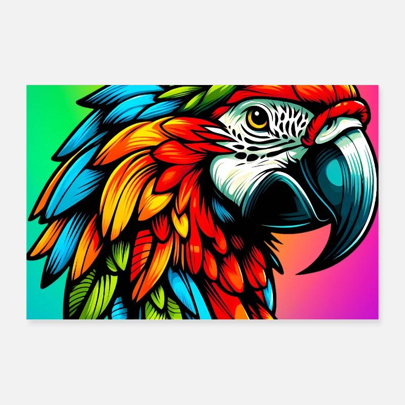 Papagei Poster 30x20 cm