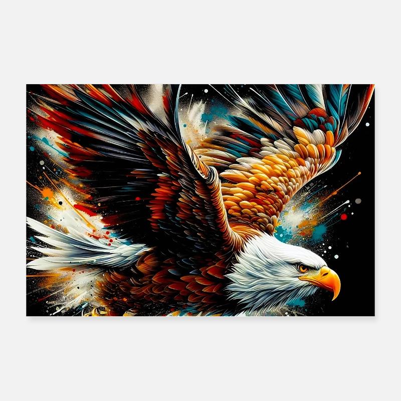 eagle Poster 12" x 8" (30x20 cm)