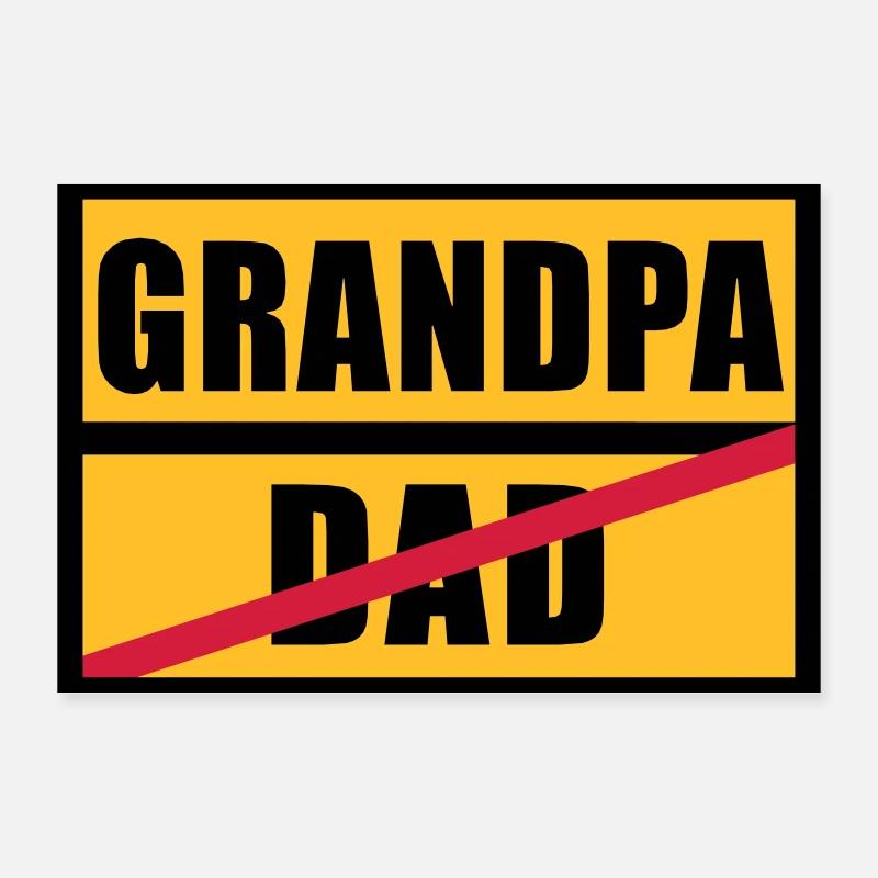 Dad - Grandpa Poster 30x20 cm