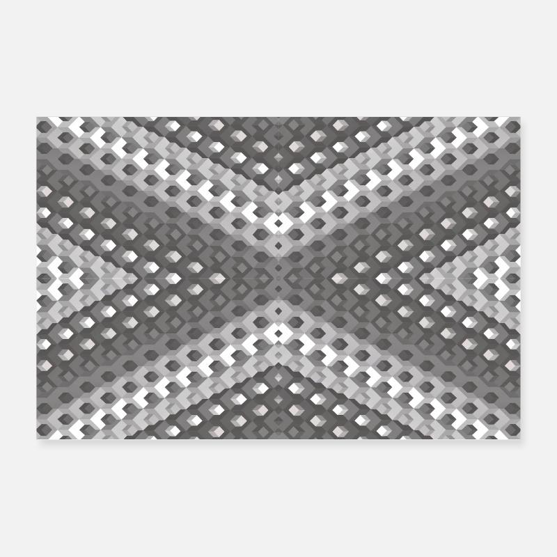 Dégradé de gris tourné Poster 30 x 20 cm