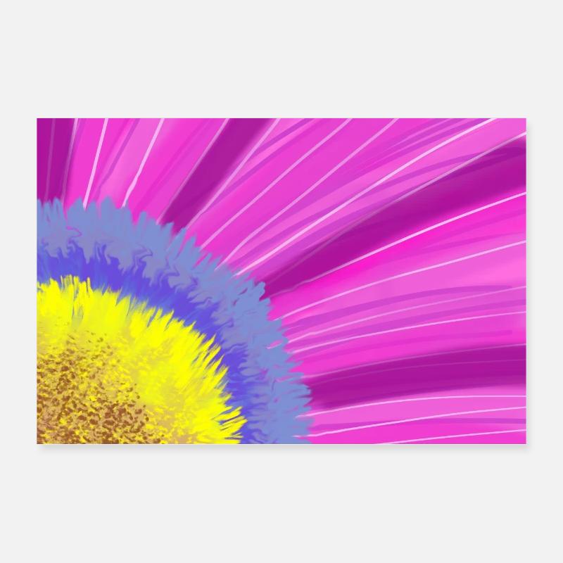 Flower Poster 12" x 8" (30x20 cm)