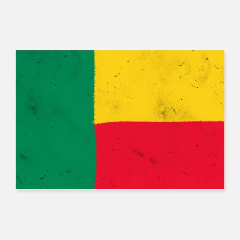 Drapeau du Bénin Poster 30 x 20 cm
