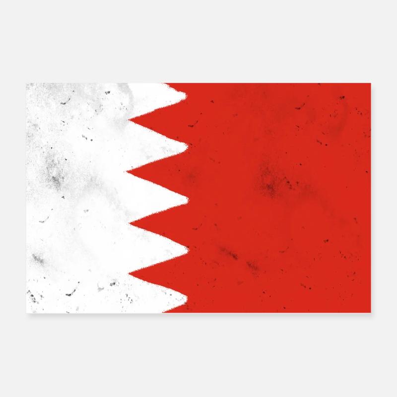 Drapeau de Bahreïn Poster 30 x 20 cm