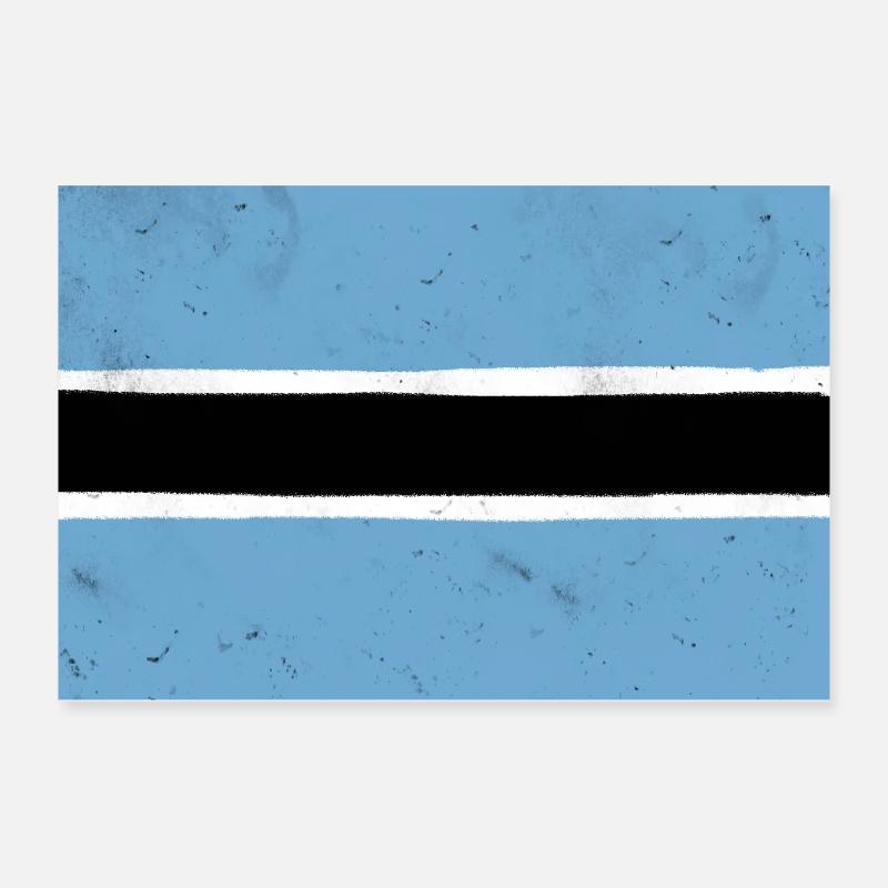 Flagge von Botswana Poster 30x20 cm