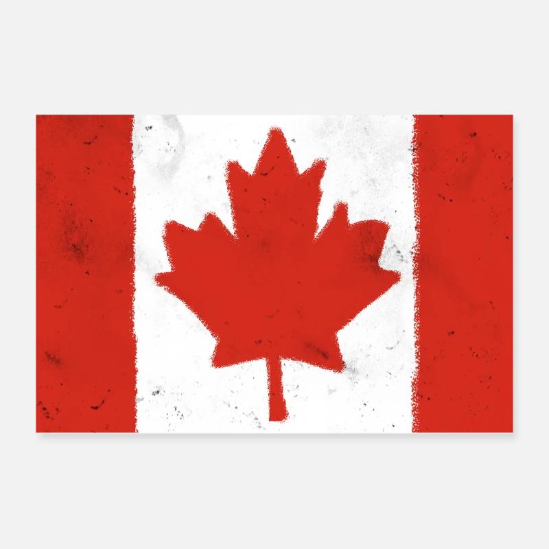Drapeau du Canada Poster 30 x 20 cm