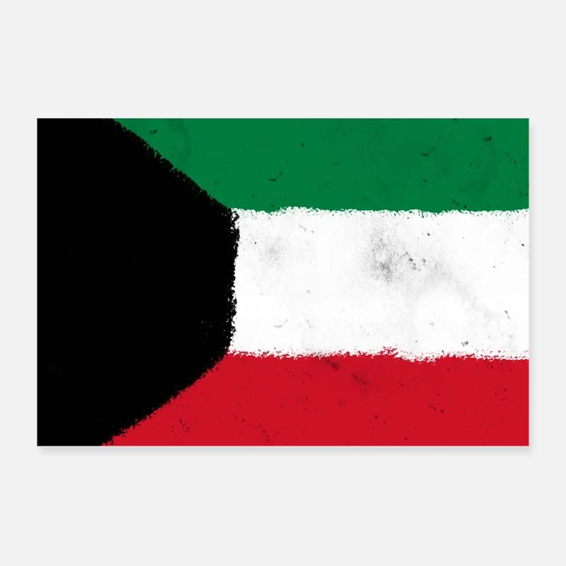 Flag of Kuwait Poster 12" x 8" (30x20 cm)