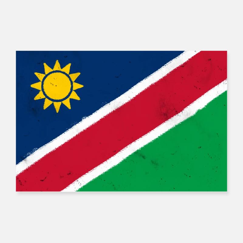 Flagge von Namibia Poster 30x20 cm