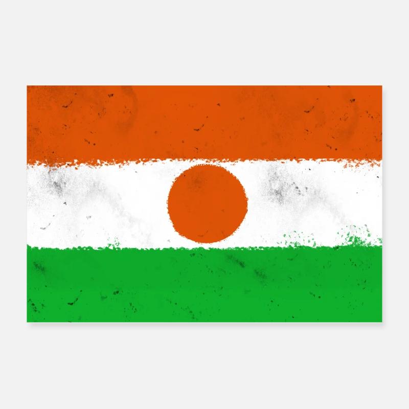 Drapeau du Niger Poster 30 x 20 cm