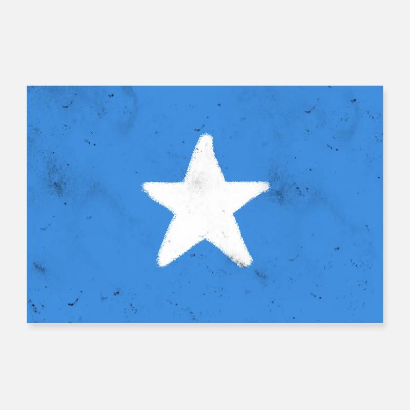 Drapeau de la Somalie Poster 30 x 20 cm