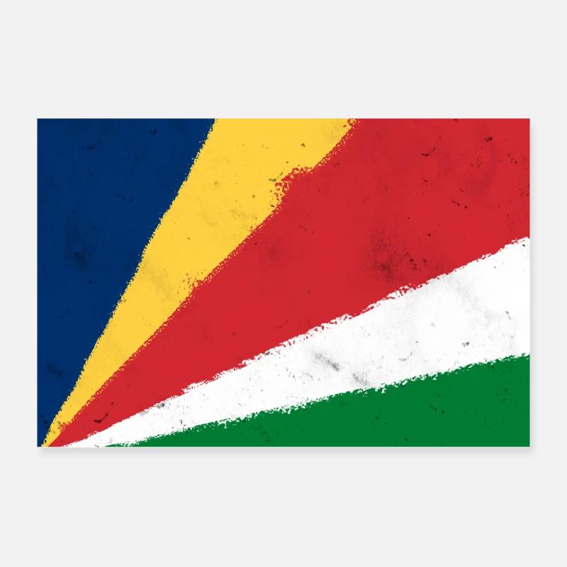 Drapeau des Seychelles Poster 30 x 20 cm