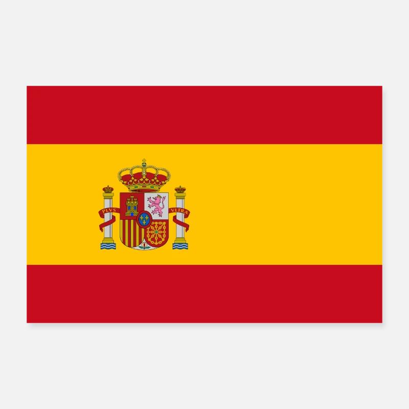 Espagne - Poster 30 x 20 cm - blanc