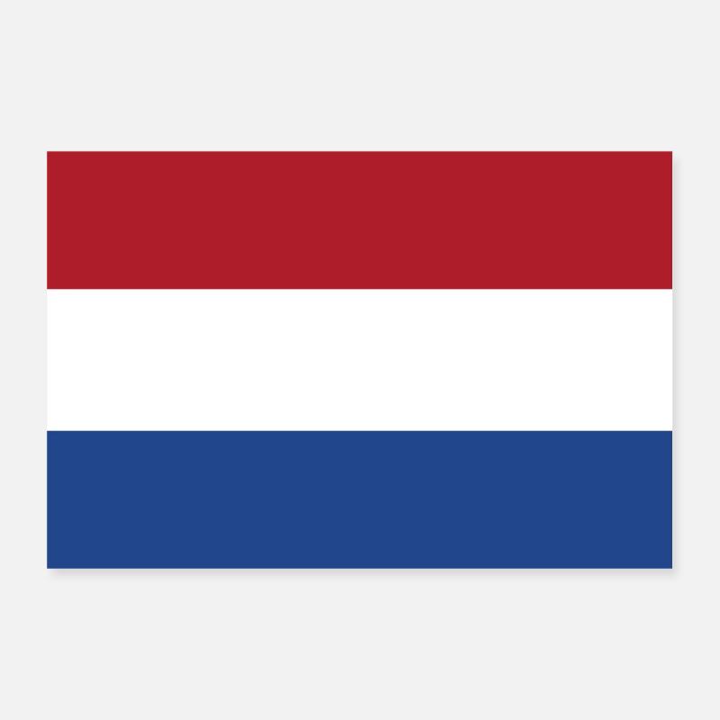 Pays-Bas Pays drapeau Poster 30 x 20 cm