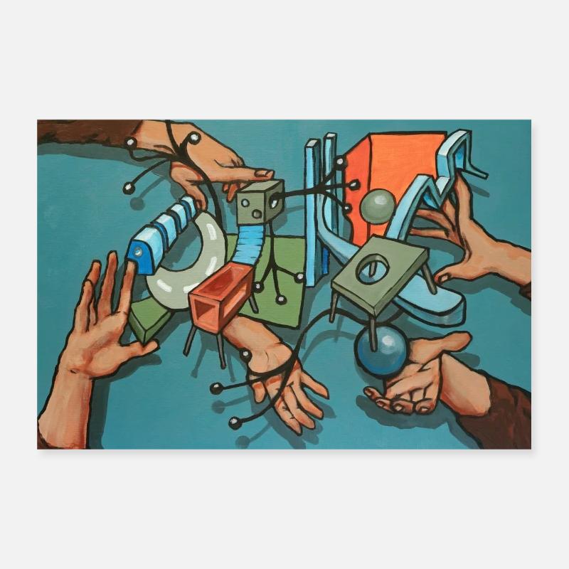 hands and things Poster 12" x 8" (30x20 cm)