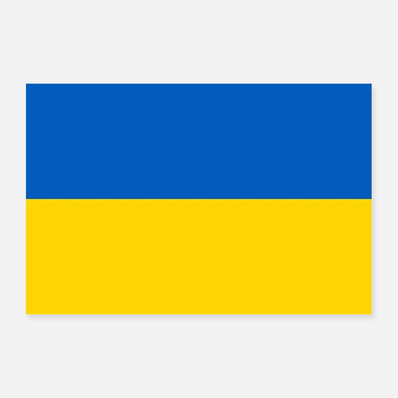 Drapeau de l’Ukraine Poster 30 x 20 cm