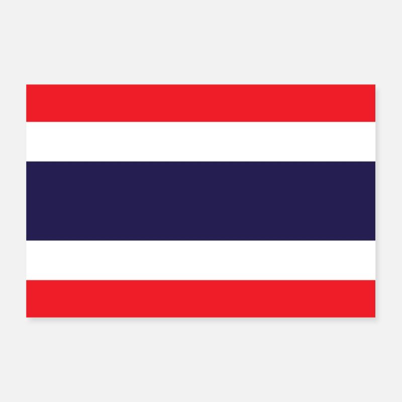 Drapeau de la Thaïlande Poster 30 x 20 cm
