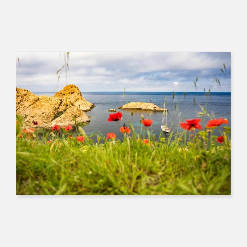 Horizont - Poster 30x20 cm - Weiß