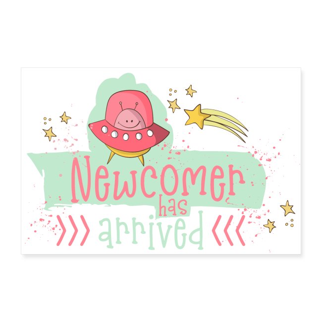 Newcomer: Baby ist geboren - Süßes Mädchen Design