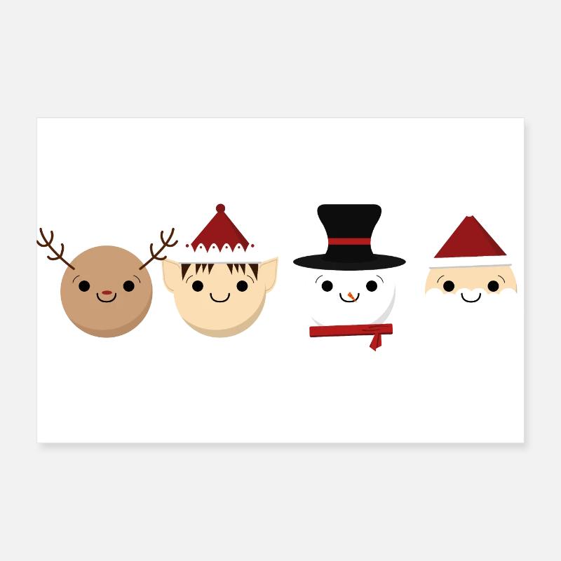 Christmas quartet Poster 12" x 8" (30x20 cm)