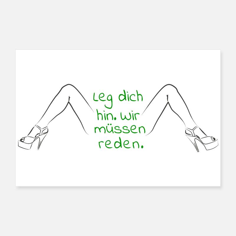 Leg dich hin. Wir müssen reden. Poster 30x20 cm