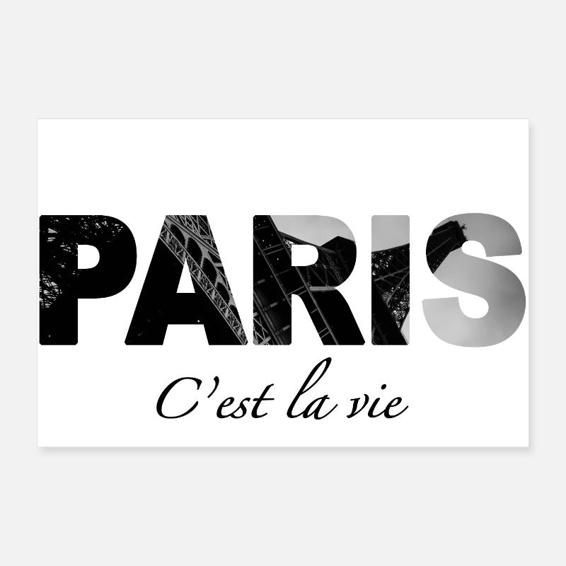 Paris - C'est la vie Poster 30 x 20 cm