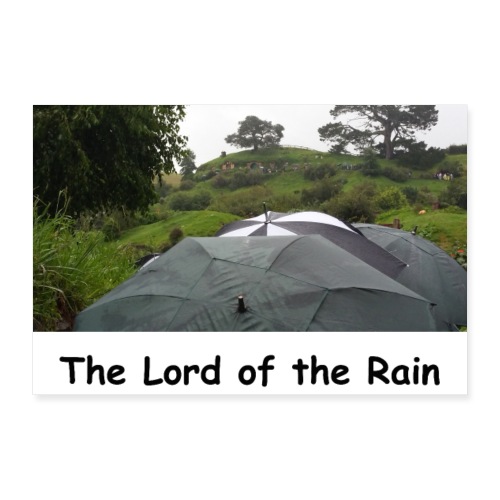 The Lord of the Rain - Neuseeland - Regenschirme - Poster 30x20 cm