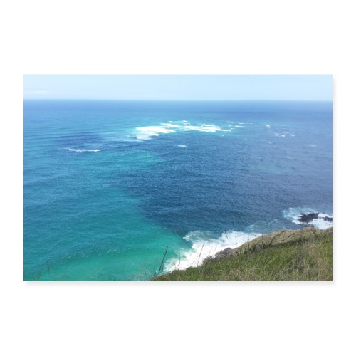 Pazifik türkis blau Natur - Cape Reinga Neuseeland - Poster 30x20 cm
