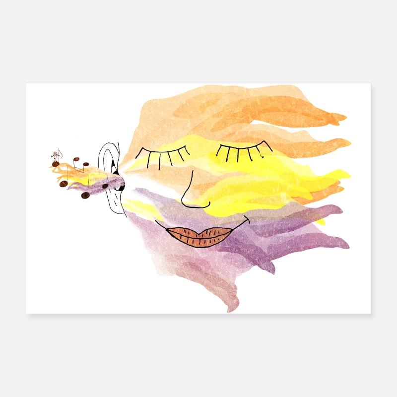 musically | Solveig Klaus Gift Students uni - Poster 12" x 8" (30x20 cm) - white