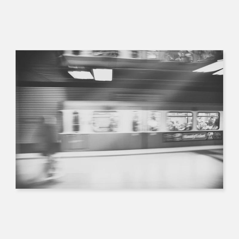 Munich subway 14 Poster 12" x 8" (30x20 cm)