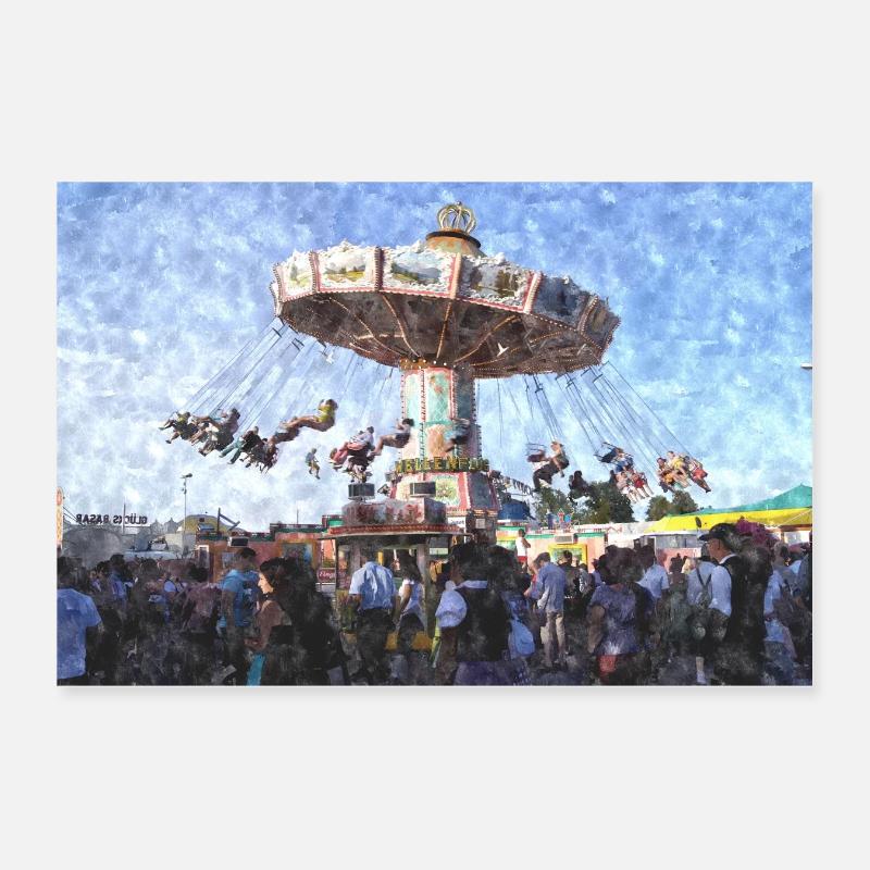 Volksfest Straubing Poster 30x20 cm