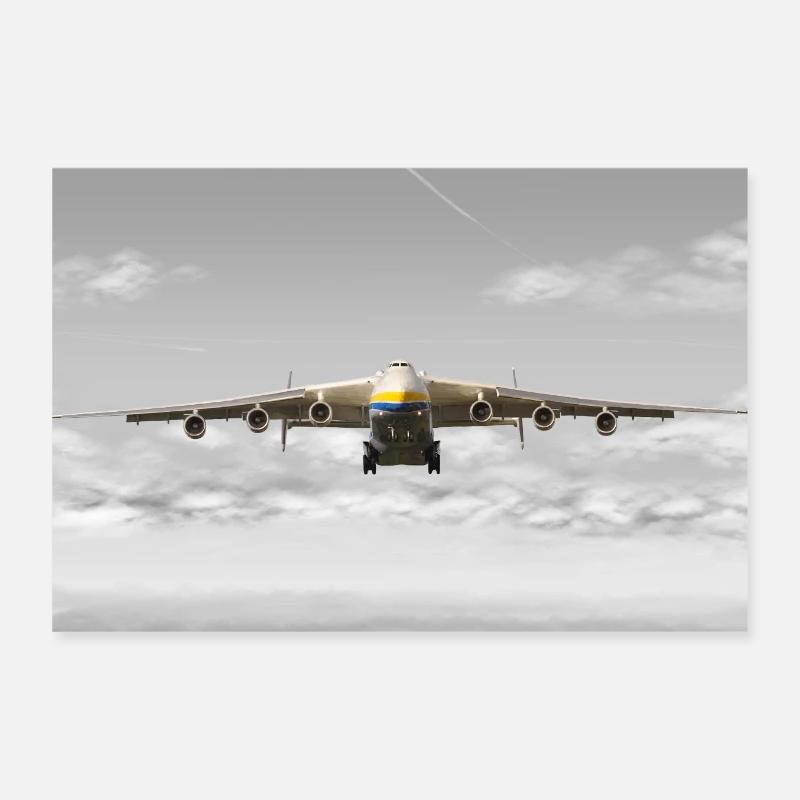 An-225 Mriya Poster 12" x 8" (30x20 cm)
