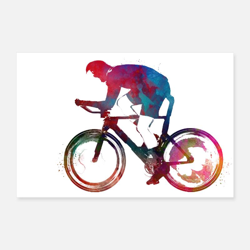 art du sport cycliste Poster 30 x 20 cm