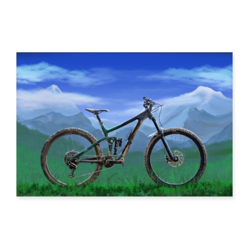 Mountainbike - Poster 30x20 cm