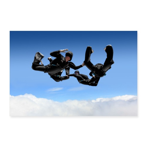 skydivers - Poster 30x20 cm
