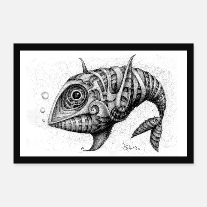 Pesce & Fish Poster Poster 12" x 8" (30x20 cm)
