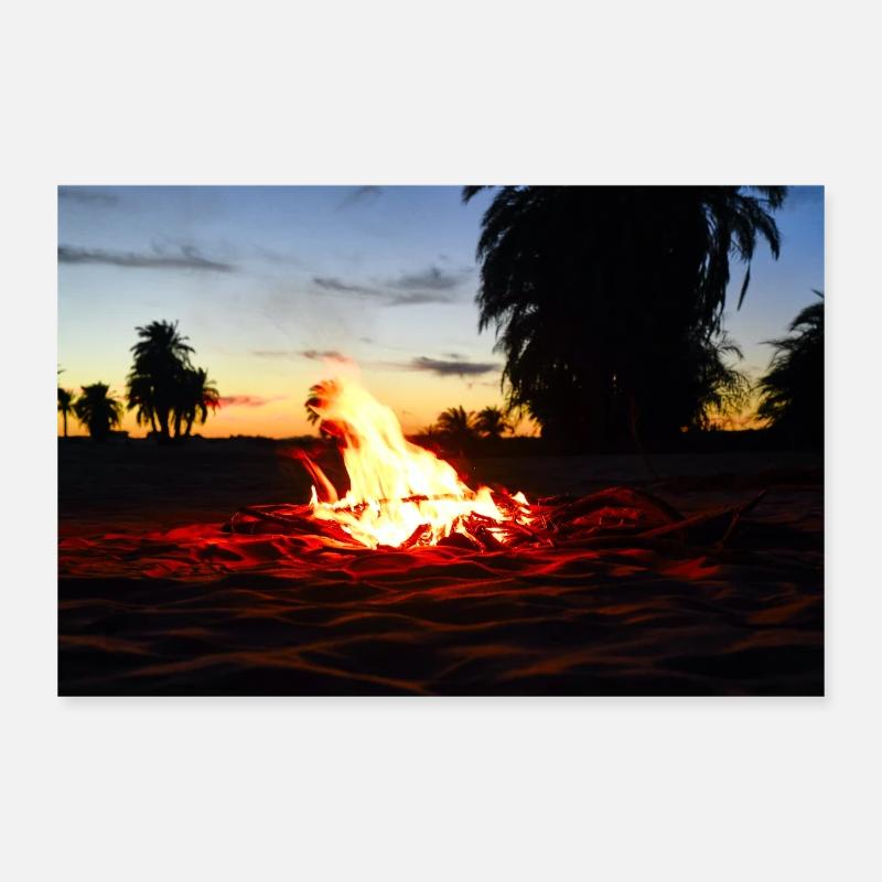 Campfire in the Poster 12" x 8" (30x20 cm)