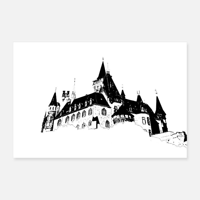 Château wernigerode Poster 30 x 20 cm